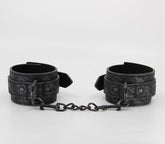 Berlin Baby Black Lace Printed Wrist Restraints - Default Title - Cuffs And Restraints